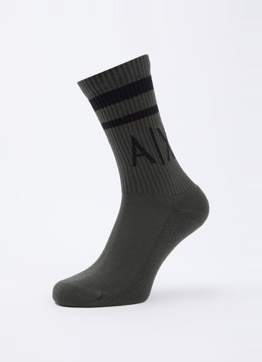 Armani Sokken met logoprint in 2-pack - detail 3 antraciet