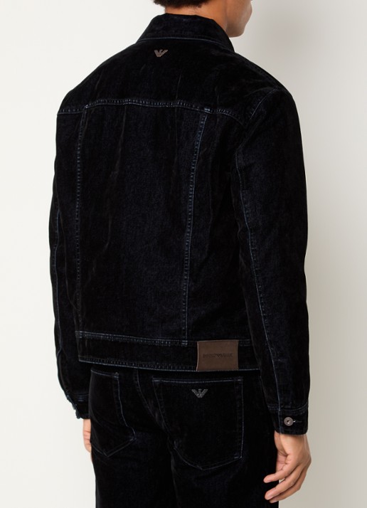 Armani Spijkerjas met borstzakken - achterkant 4 denim