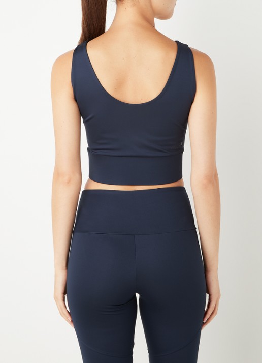 Armani Sport bh met light support en logo - achterkant 4 donkerblauw