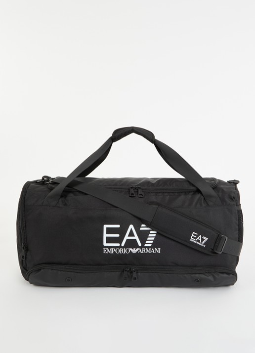 Armani Sporttas met logo en afneembare schouderriem