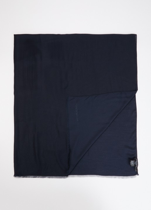 Armani Stole sjaal 180 x 79 cm - voorkant donkerblauw
