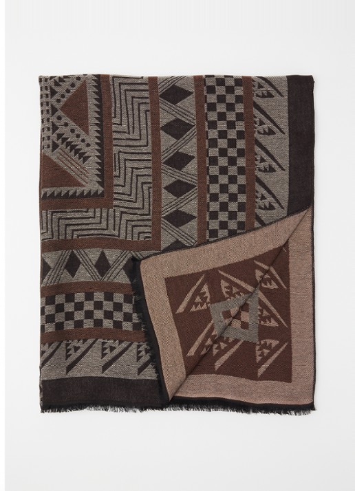Armani Stole sjaal met grafische print 178 x 72 cm