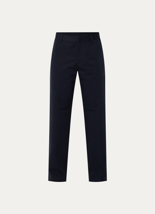 Armani Straight fit broek met steekzakken - voorkant donkerblauw