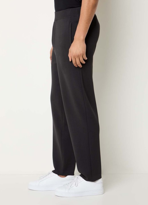 Armani Straight fit broek met steekzakken - detail 2 antraciet