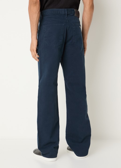 Armani Straight fit broek met steekzakken - achterkant 5 indigo