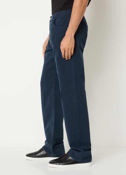 Armani Straight fit broek met steekzakken - detail 2 indigo