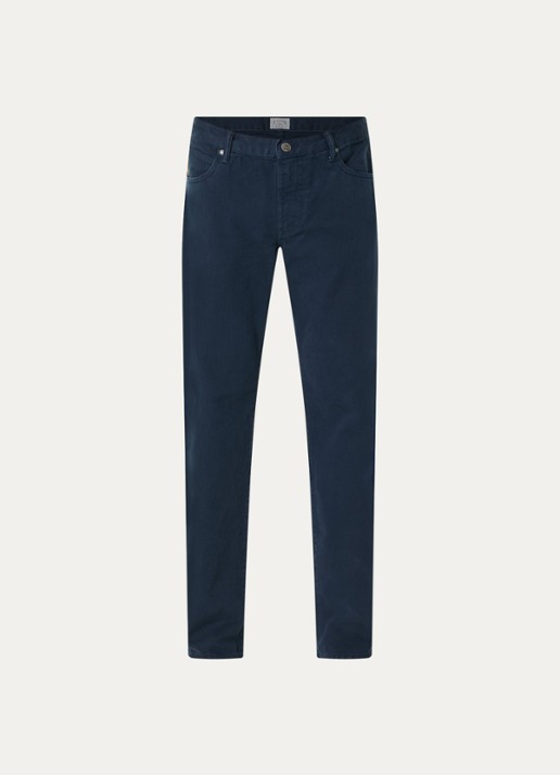 Armani Straight fit broek met steekzakken - voorkant 3 indigo