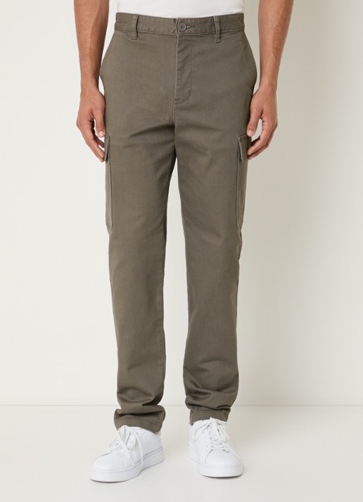 Armani Straight fit chino met klepzakken