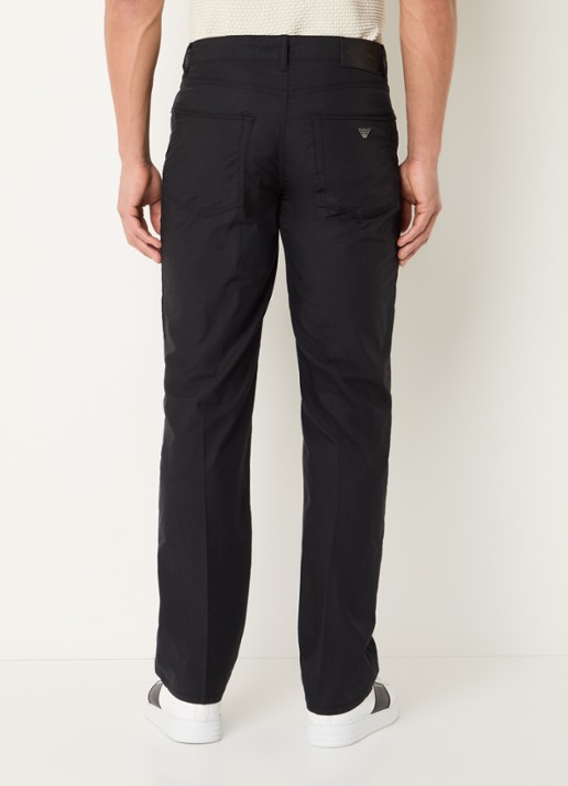 Armani Straight fit chino met steekzakken - achterkant zwart