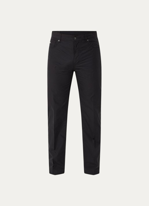 Armani Straight fit chino met steekzakken - voorkant 2 zwart