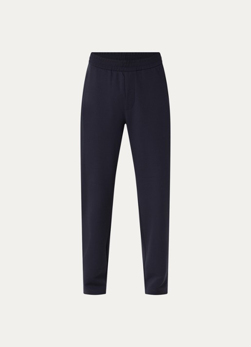 Armani Straight fit chino met steekzakken - voorkant 2 donkerblauw