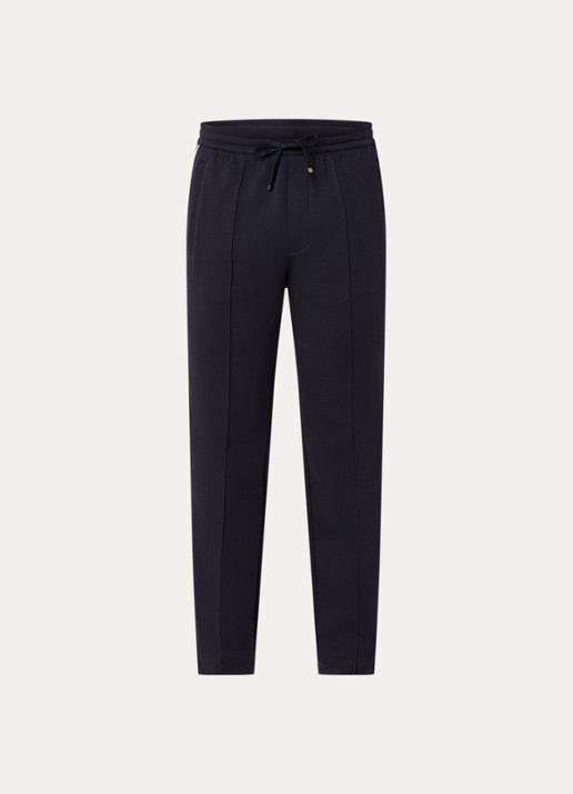 Armani Straight fit joggingbroek met steekzakken - voorkant 2 donkerblauw