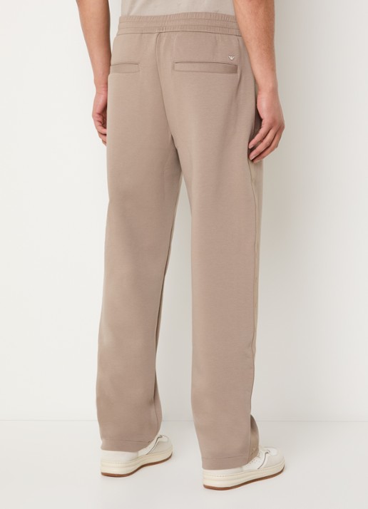 Armani Straight fit joggingbroek met steekzakken - achterkant khaki
