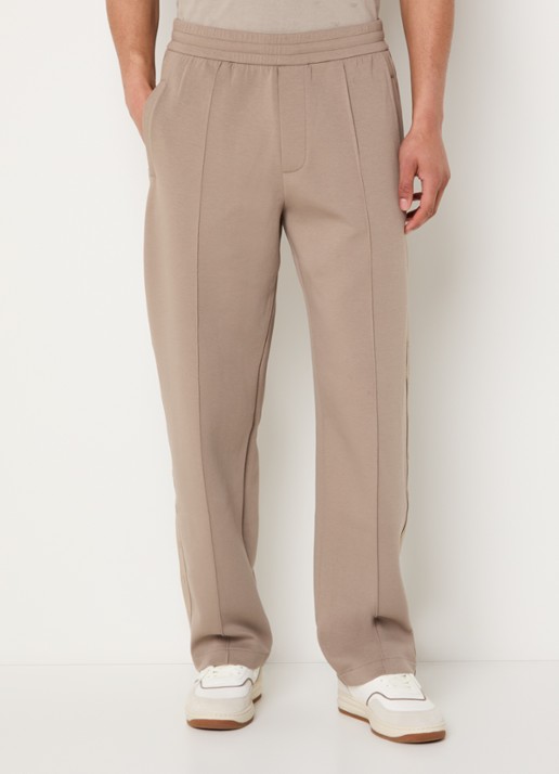 Armani Straight fit joggingbroek met steekzakken - detail 4 khaki
