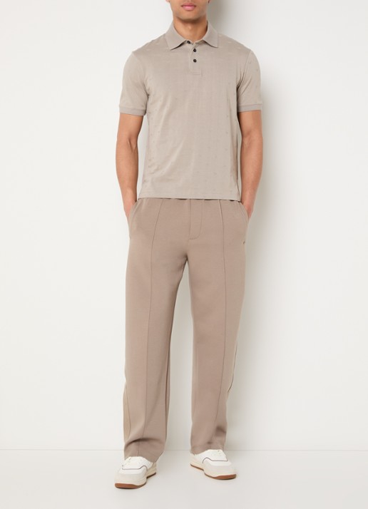 Armani Straight fit joggingbroek met steekzakken - voorkant 3 khaki