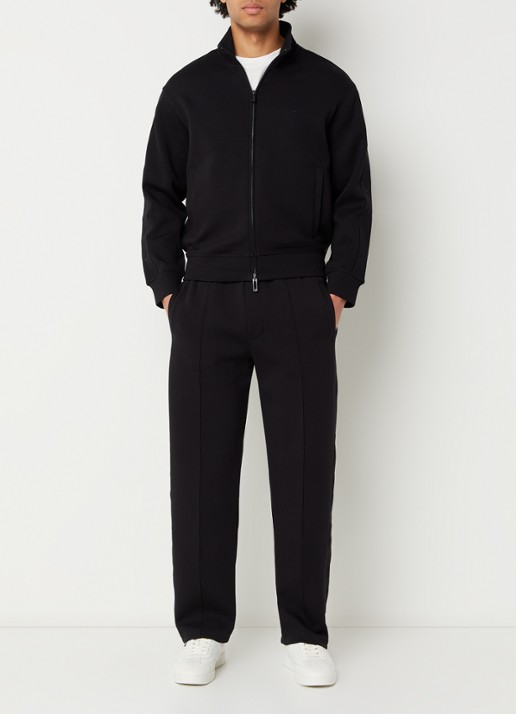 Armani Straight fit joggingbroek met steekzakken - voorkant 3 zwart