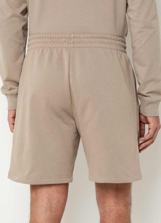 Armani Straight fit joggingbroek met trekkoord en logo - achterkant 3 donkerbeige