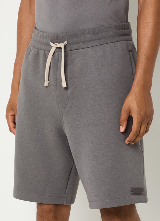 Armani Straight fit korte joggingbroek met logo