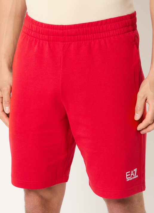 Armani Straight fit korte joggingbroek met logo