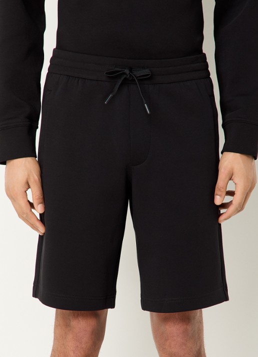 Armani Straight fit korte joggingbroek met steekzakken