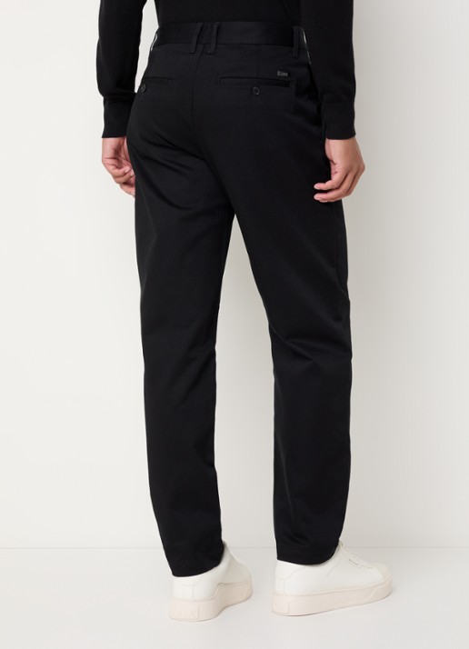 Armani Straight fit pantalon met steekzakken - achterkant zwart