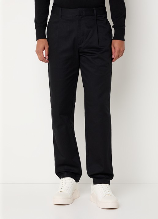 Armani Straight fit pantalon met steekzakken