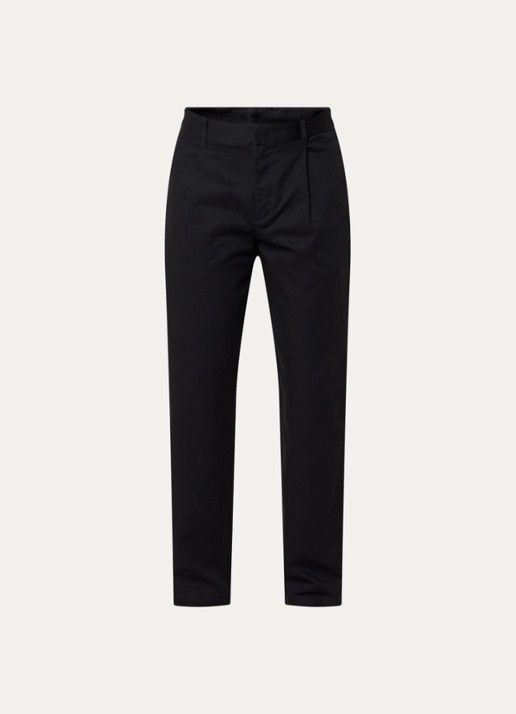 Armani Straight fit pantalon met steekzakken - voorkant 2 zwart