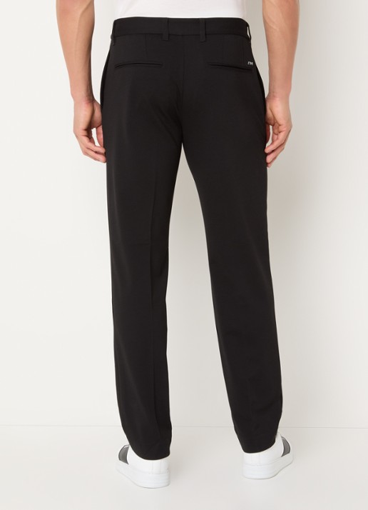 Armani Straight fit pantalon met steekzakken - achterkant zwart
