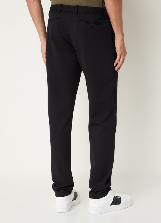 Armani Straight fit pantalon met steekzakken - achterkant 5 zwart