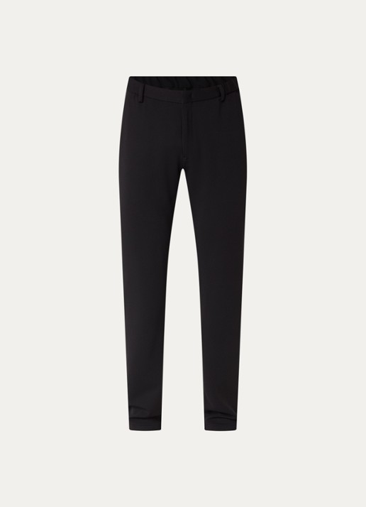 Armani Straight fit pantalon met steekzakken - voorkant zwart