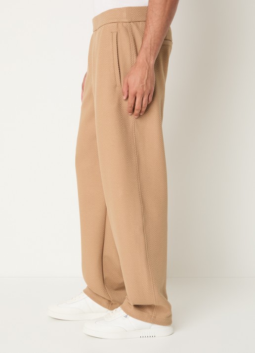 Armani Straight fit pantalon met steekzakken - detail 3 camel