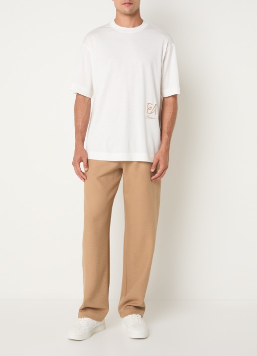 Armani Straight fit pantalon met steekzakken - voorkant 5 camel