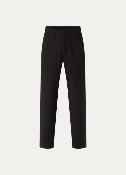 Armani Straight fit pantalon met steekzakken - voorkant zwart
