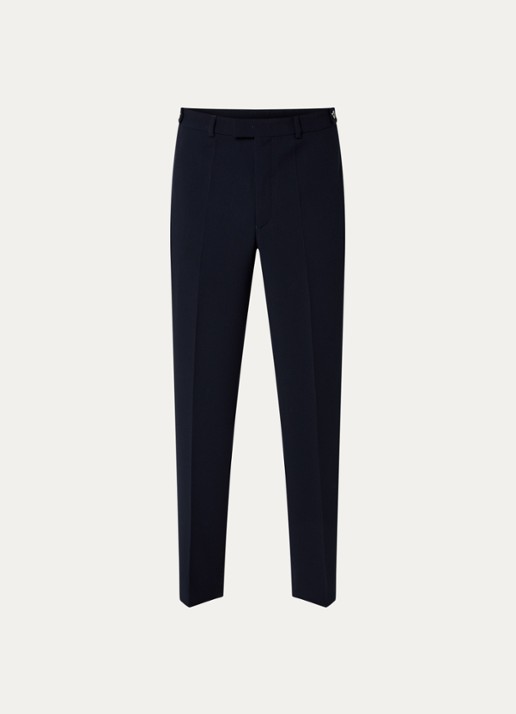 Armani Straight fit pantalon met structuur - voorkant 3 antraciet