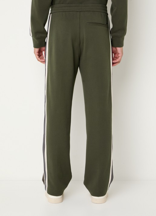 Armani Straight fit trackpants met steekzakken - achterkant 5 olijfgroen
