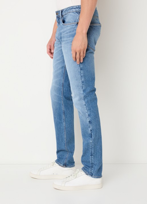Armani Straight leg jeans met steekzakken - detail 3 lichtblauw