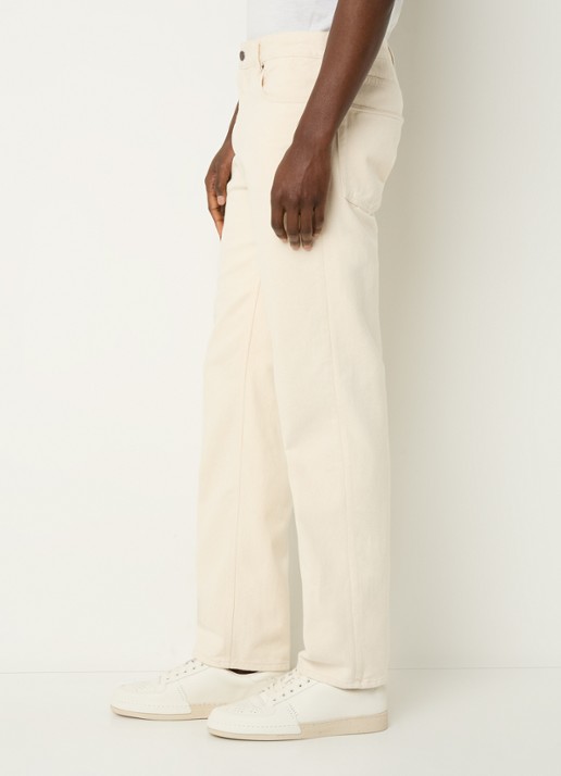 Armani Straight leg jeans met steekzakken - detail 3 creme