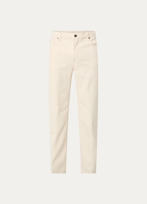 Armani Straight leg jeans met steekzakken - voorkant 4 creme