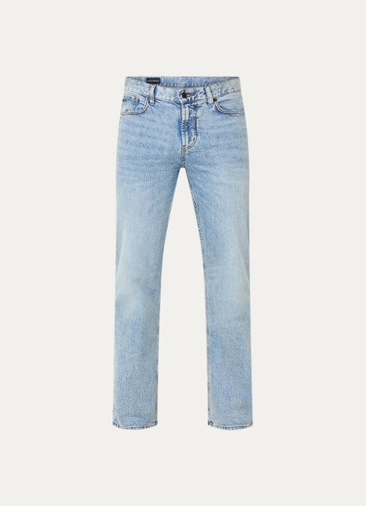 Armani Straight leg jeans met steekzakken - voorkant 4 turquoise