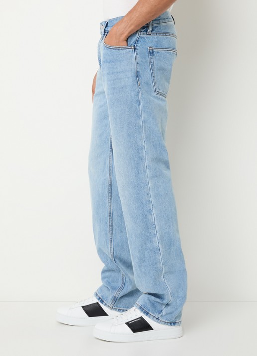 Armani Straight leg jeans met steekzakken - detail 5 lichtblauw