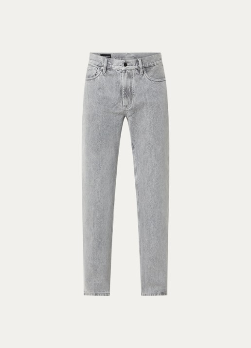 Armani Straight leg jeans met steekzakken - voorkant 3 lichtgrijs