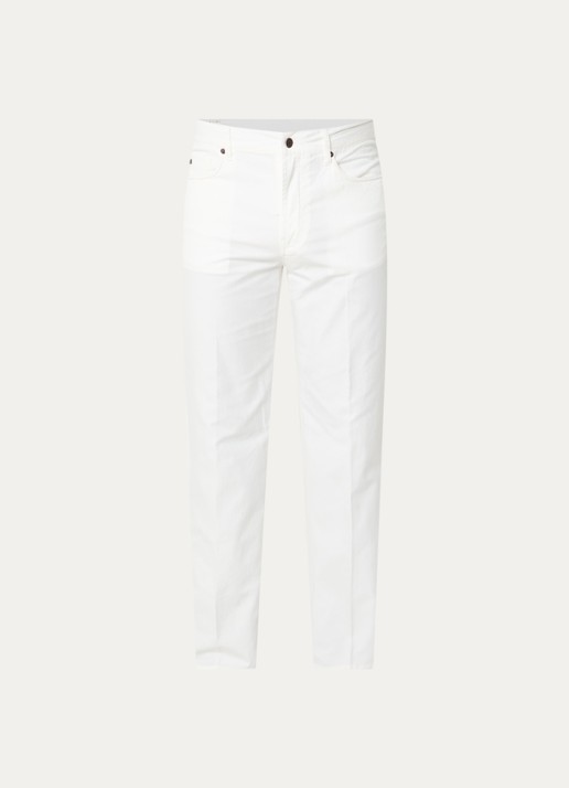 Armani Straight leg jeans met steekzakken - voorkant 4 gebroken wit