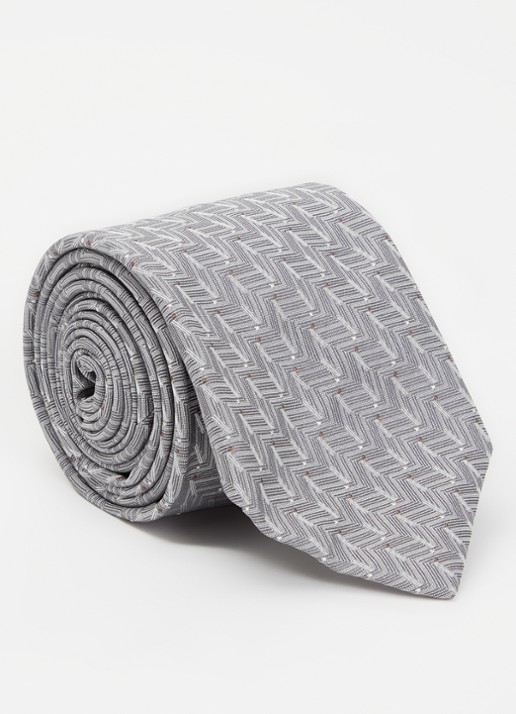 Armani Stropdas van zijde met stippenprint