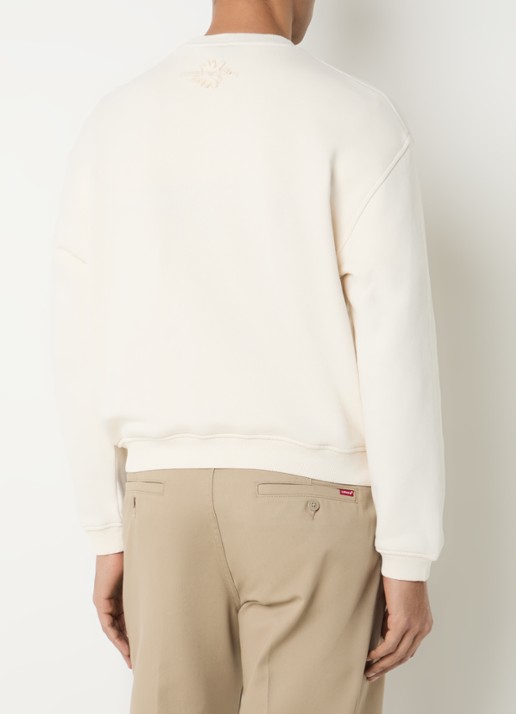 Armani Sweater met borduring - achterkant beige