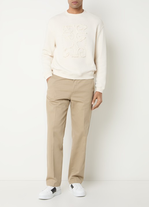 Armani Sweater met borduring - voorkant 3 beige