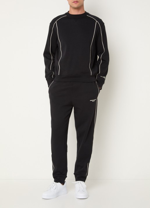 Armani Sweater met logo - voorkant 4 zwart