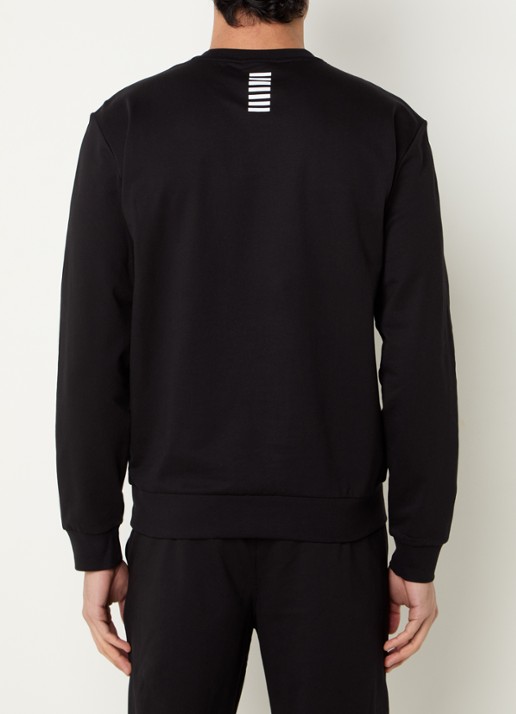 Armani Sweater met logo - achterkant zwart