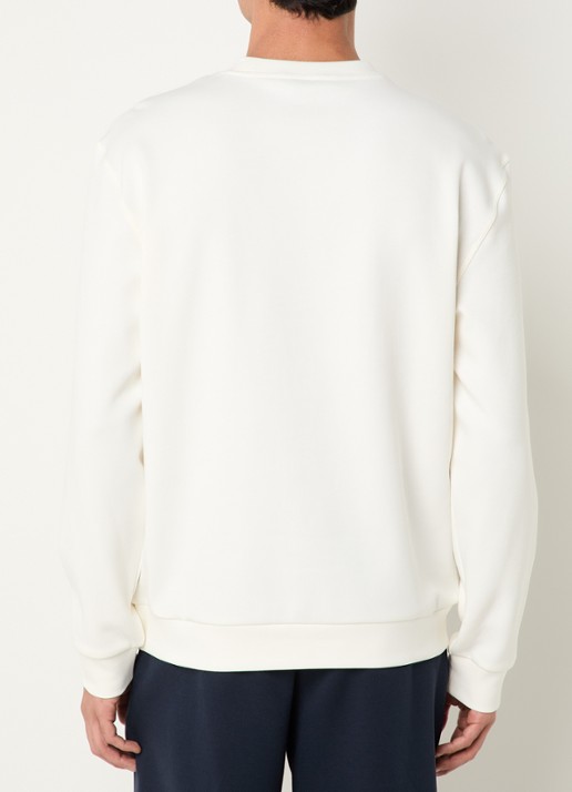 Armani Sweater met logo - achterkant 3 gebroken wit