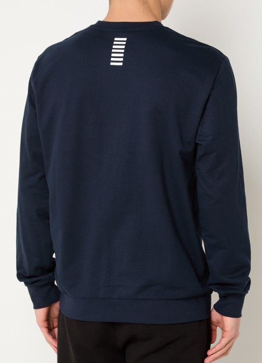 Armani Sweater met logo - achterkant donkerblauw