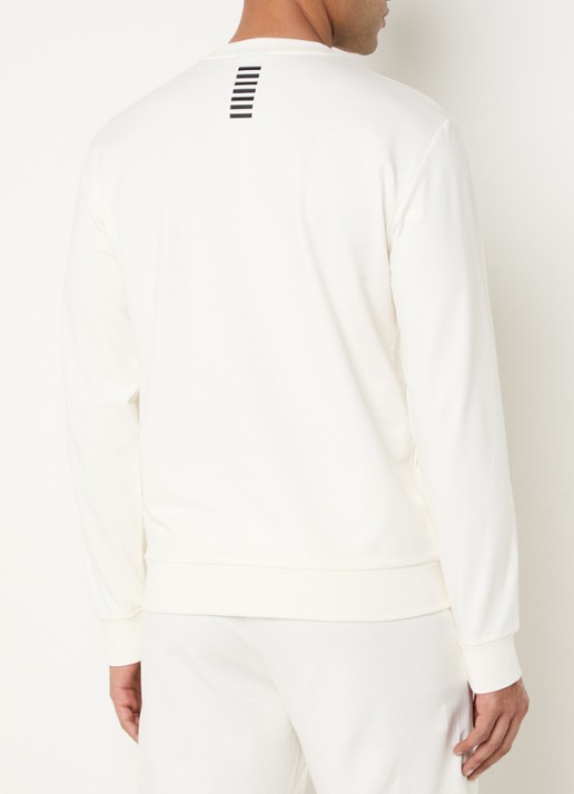 Armani Sweater met logo - achterkant 3 gebroken wit